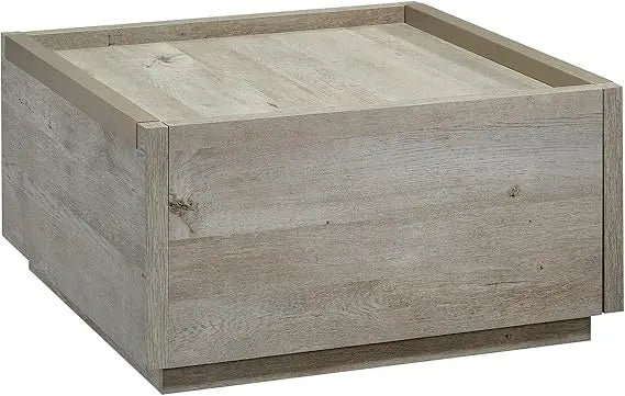 Modern Farmhouse Mystic Oak Coffee Table with Two Drawers Gate Square