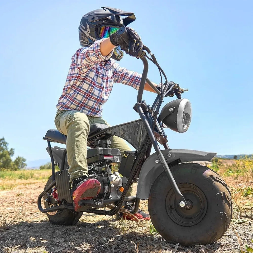 Mini Gas Pit Bike 3.5HP 99cc 4-Stroke Engine Mini Bike Gas Powered Off Road Trail Motorcycle for Adults & Kids Weight