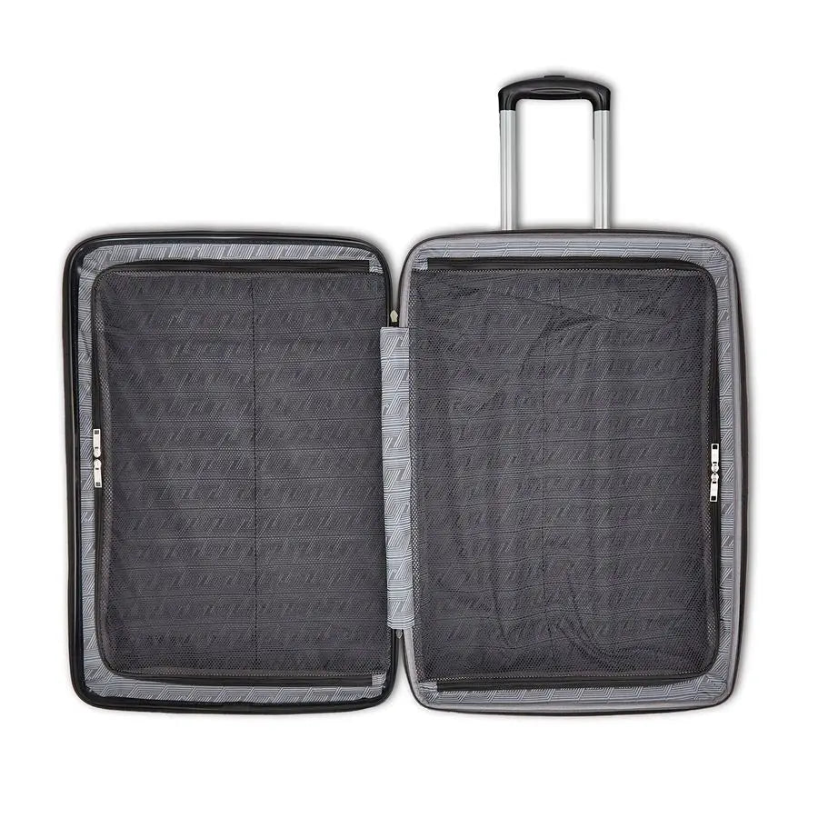 SE Hardside Expandable Luggage with Double Spinner Wheels, Bass Black, Carryon