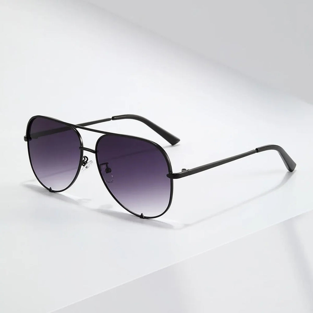 European And American Retro Style Double Beam Toad Mirror Men and Women Metal Sunglasses,European And American