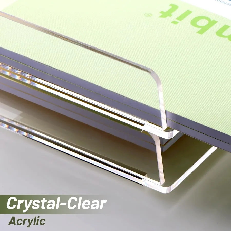 Stackable Paper Tray Acrylic File Organizer for Desk Clear Office Desk Organization Solution with 2 Tier Design Ideal for Offic