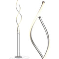 Adjustable Modern Spiral LED Floor Lamp - Dimmable for Living Spaces and Office Settings