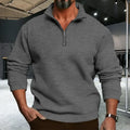 Men's Autumn/Winter Casual Semi-Zipped Pullover Loose Fleece Warm Sweatshirt And Sweatpants Available in 1/2 piece