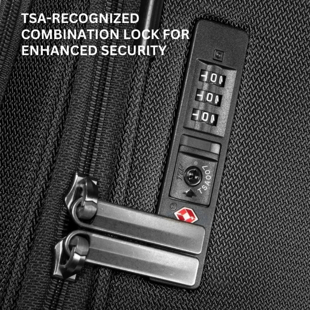 Eco-Friendly Recycled PET Medium Check-In Luggage, Sustainable Lightweight 100% rPET Material, Ideal for Travel