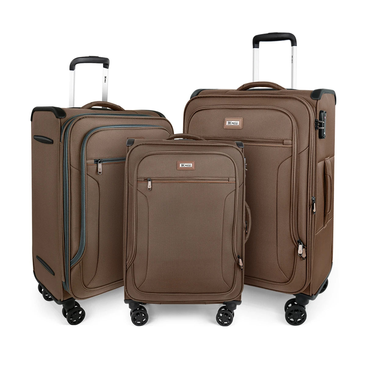 Softside Luggage Expandable 3 Piece Set Suitcase Upright TSA Lock Softshell Lightweight Luggage Travel Set 20inch 26inch 28inch