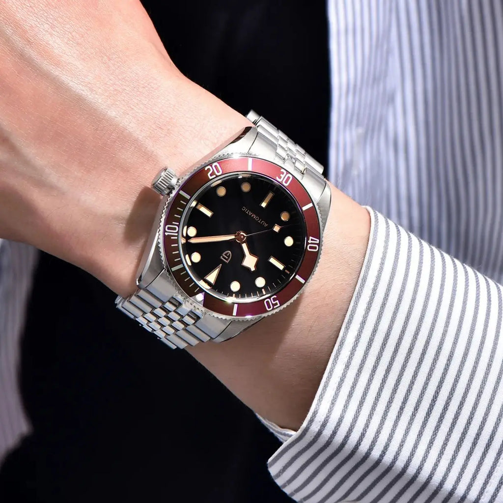 PAGANI DESIGN BB58 2025 New Bracelet Men's Luxury Retro Automatic Watches AR Sapphire glass NH35A Mechanical Wrist Watch For Men