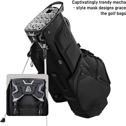 2025 ST- Lock Hybrid Mecha 14 Way Dividers Quiet Stand Bag with Grip Lock for Men & Women Customized