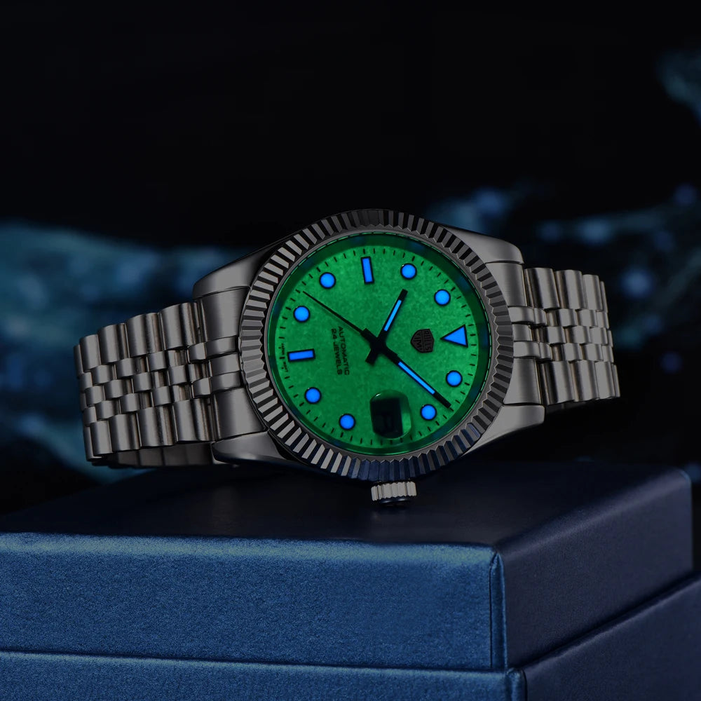 RollsTimi 2025 New Men's Watches Top Luxury Mechanical Automatic Watch For Men AR Sapphire Super Luminous Waterproof Clock Gift