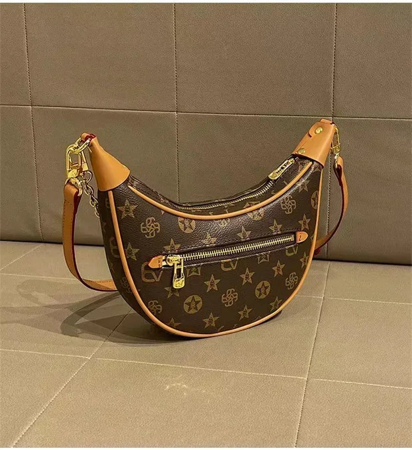 luxury brand women's handbag designer genuine leather fashionable underarm bag high-end single shoulder crossbody BL22