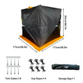 PAKICETUS Portable Outdoor Ice Fishing Shelter With Windproof Windows & Carry Bag Spacious Interior With Ventilation