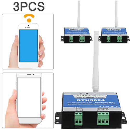 3Pcs RTU5024 Gate Opener Relay Remote Control Door Access Switch Free Call