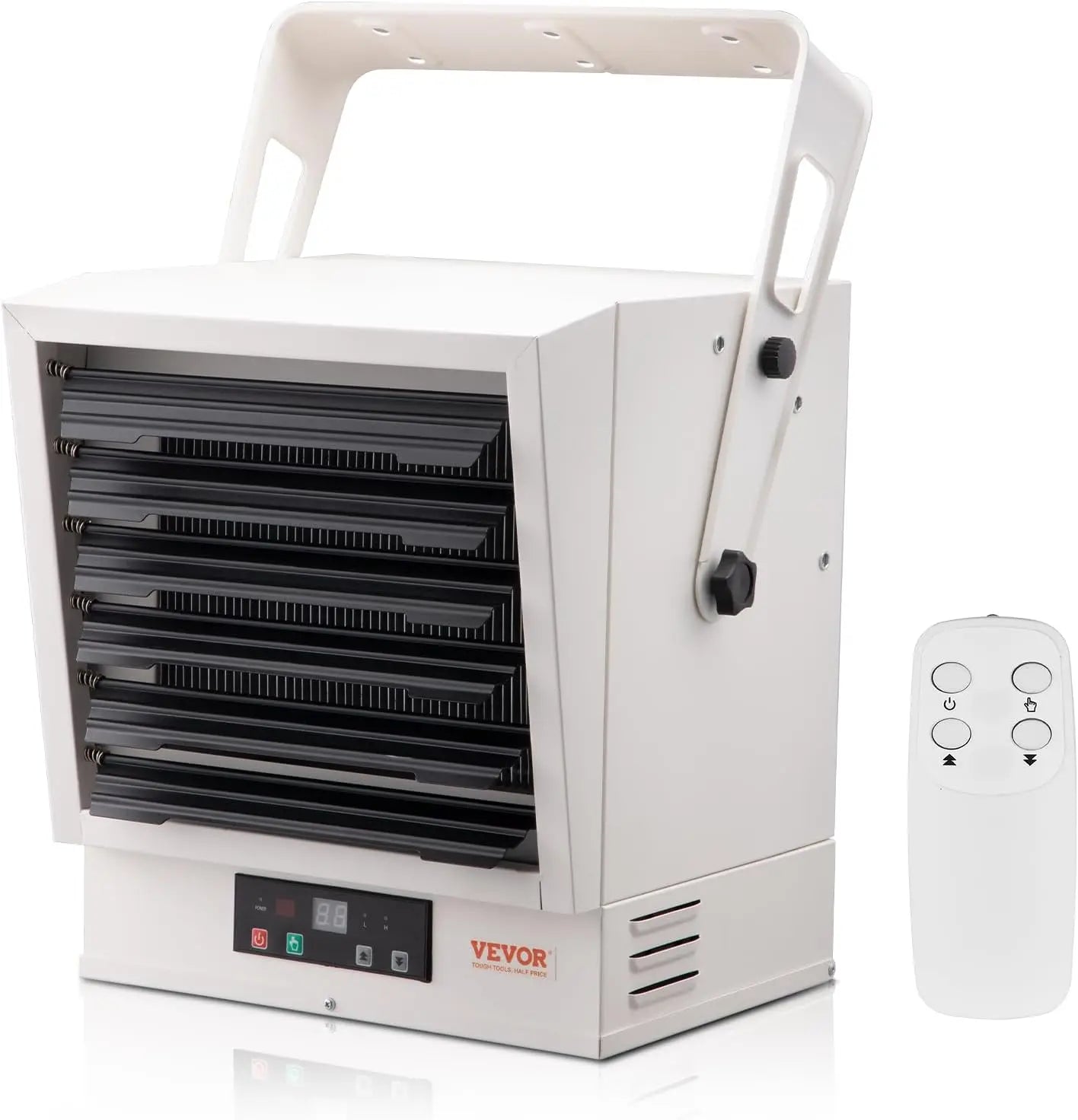 Electric Garage Heater, 10000-Watt Digital Fan-Forced Wall/Ceiling Mount Shop Heater