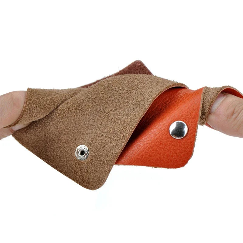Hot Unisex Fashion Cowhide Genuine Leather Keys Holder Organizer Key Case Pouch Wallet Housekeeper