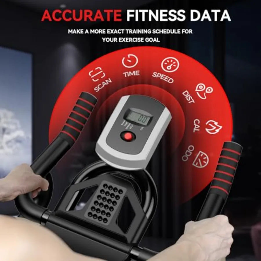 Exercise Bike Stationary Bike for Home Gym Indoor Cycling Bike with Comfortable Seat Cushion and Tablet Mount Silent Belt Drive