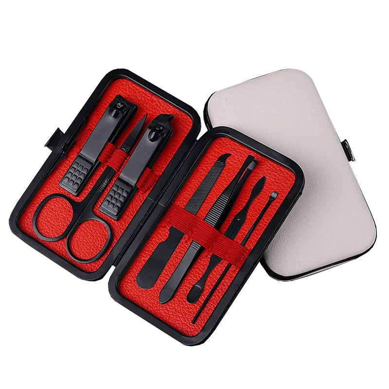7Pcs/Kit Nail Clippers Set Multifunctional Tools Portable Travel Pedicure Kit Stainless Steel Professional Manicure Accessories