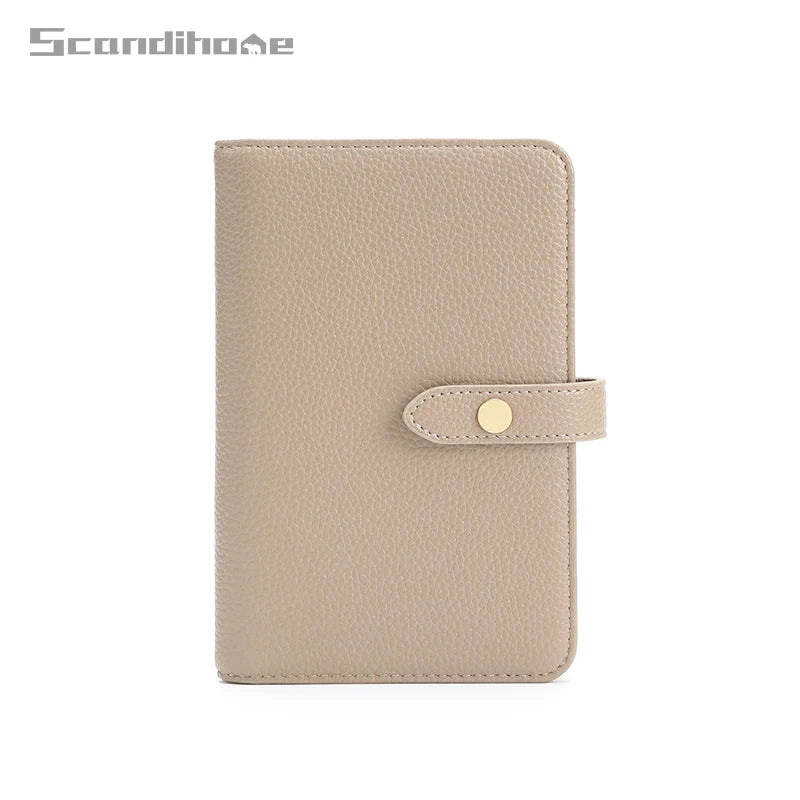 Passport Wallet Travel Organizer Card Holder Case for Women Men with Ticket Slot Pen Pocket Multi-Function Passport Cover