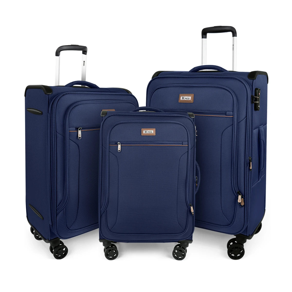 Softside Luggage Expandable 3 Piece Set Suitcase Upright TSA Lock Softshell Lightweight Luggage Travel Set 20inch 26inch 28inch