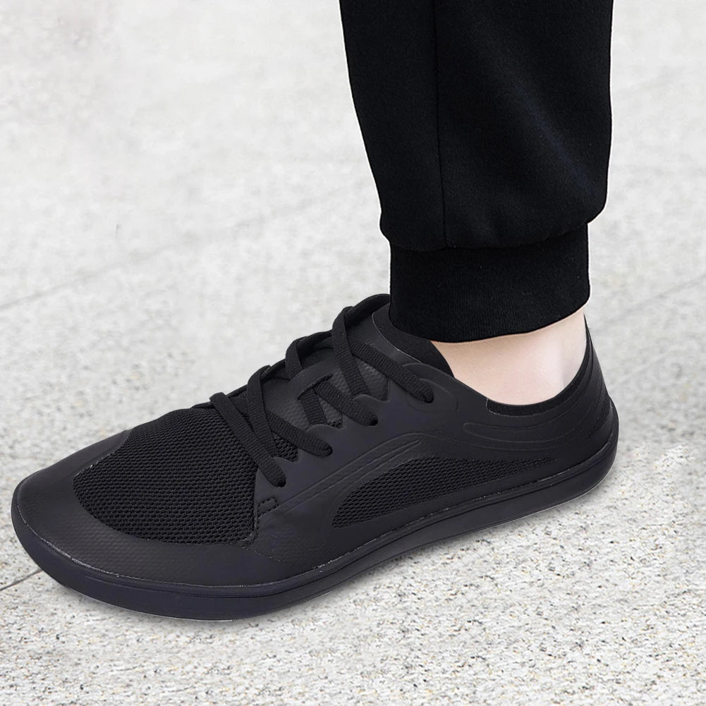 Unisex Wide Barefoot Shoes Minimalist Walking Shoes Lightweight Trekking Shoes Fitness Gym Sneakers for Outdoor Sports