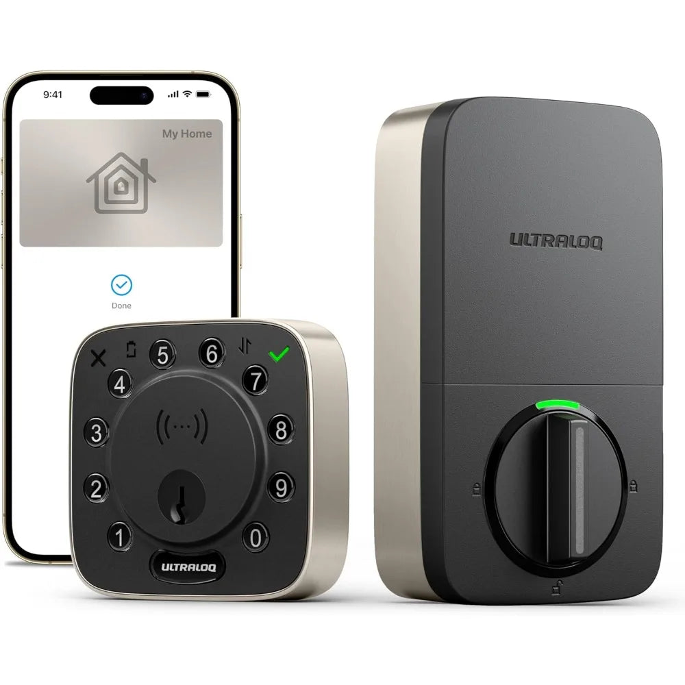 Bolt NFC WiFi Smart Lock, Keyless Entry Deadbolt with iPhone/Android Tap, App Remote Control, Keypad, Works with Apple Home, Si