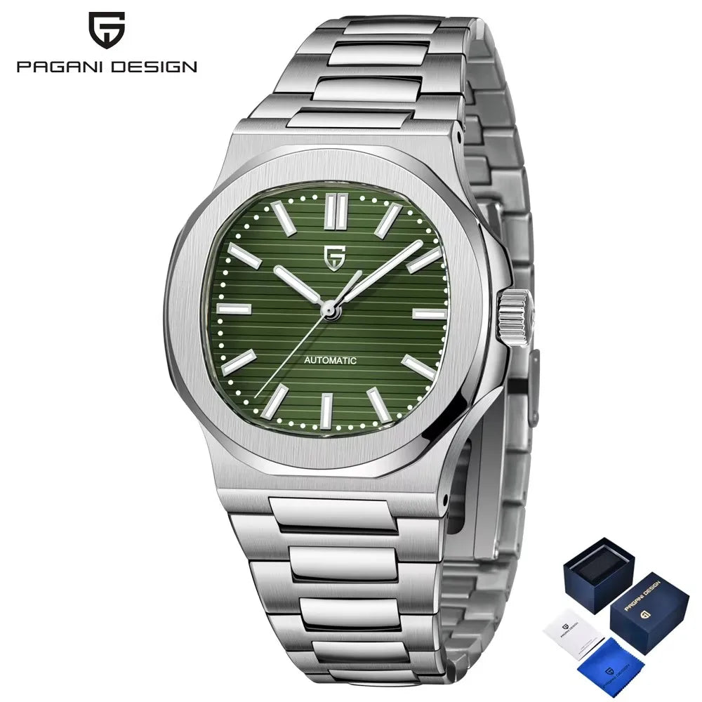 PAGANI DESIGN Automatic Watch For Men Mechanical Watches Men Top Luxury Sports Waterproof Sapphire Stainless Steel Reloj Hombre