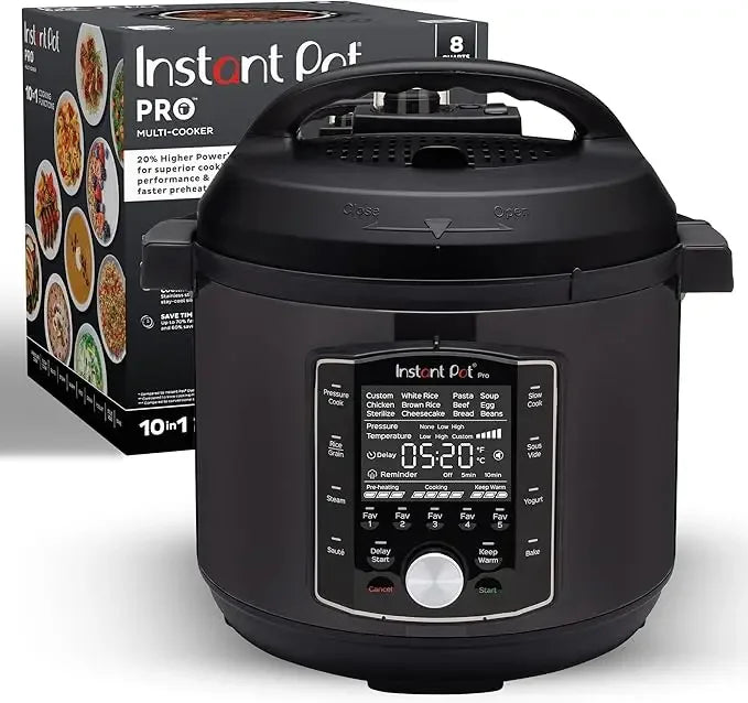 Multi-Functional 8-Quart Instant Pot: Pressure Cooker, Slow Cooker, Rice Cooker, Steamer, Sauté Pan, Sous Vide, Yogurt Maker, St