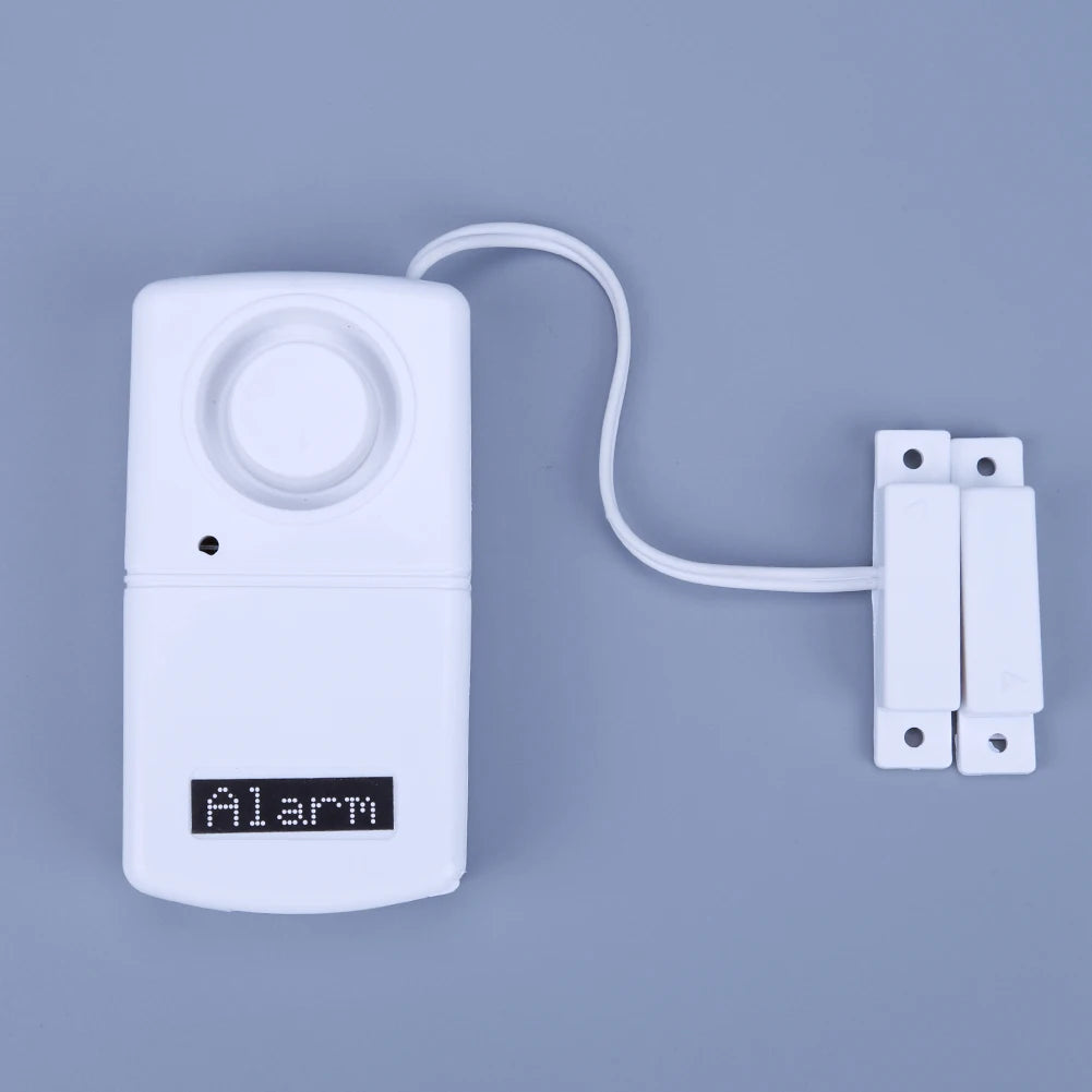 Mini Door Window Alarm Battery Powered Sticky Alarm Sensor Detector Loud Voice Easy Installation Lightweight for Factory Company