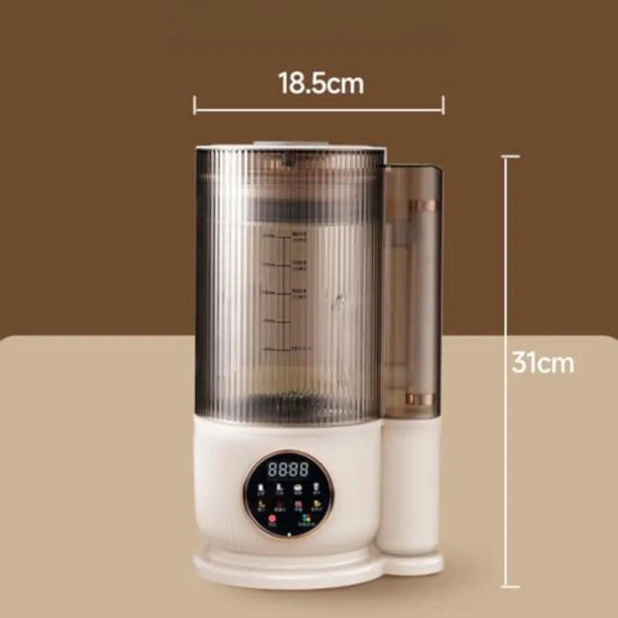 8 IN 1 Noise Reducing Nut Milk Maker Machine with 1500ml Capacity for Soy Milk Countertop Blender with Soundproof Cover 2H Heat