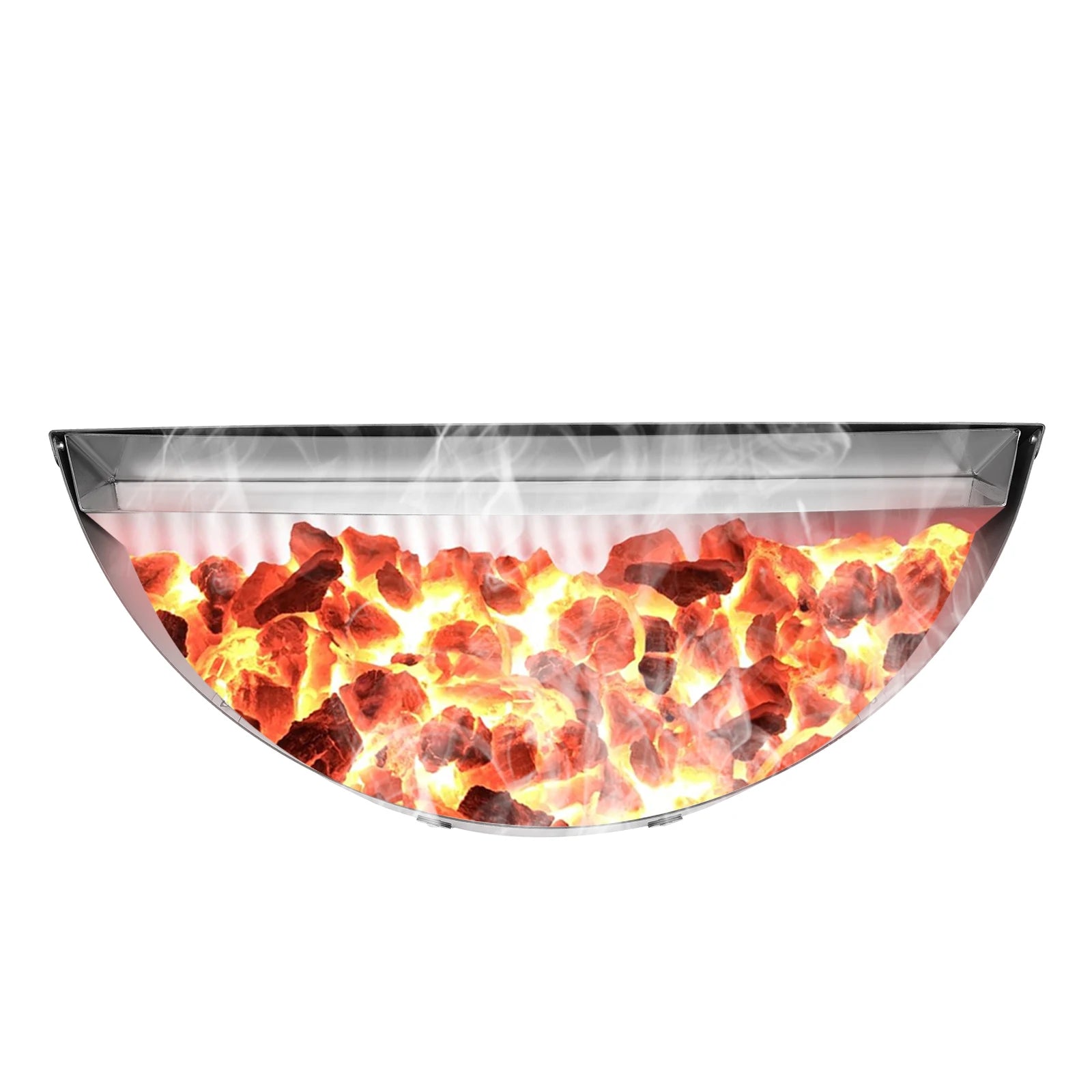 Stainless Steel Grill Baskets Slow Sear Barbecue Basket Charcoal Briquet Holder Large Capacity Charcoal Basket with Water Pan