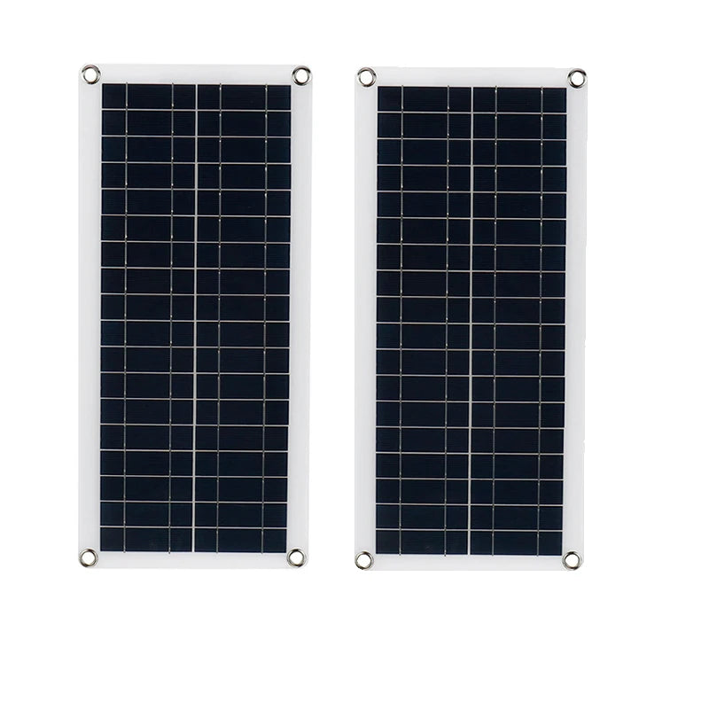 1000W Solar Power Kit - 12V Solar Panel 100A Controller for RV Tent Camping Fishing Outdoor LED Light & Battery Charging