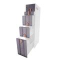 5-Tiers Bathroom Floor Cabinet 8.7*15*37.6in Storage Cabinet Narrow Standing Toilet Paper Holder