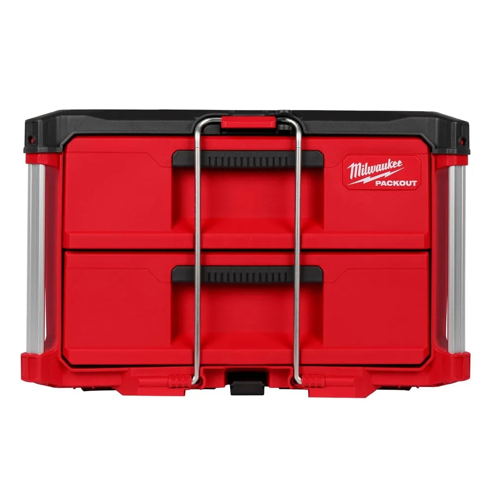 Two-Drawer Portable Toolbox with PACKOUT System for Versatile Storage and Organization