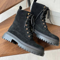 Women's high-quality deer skin winter and autumn new style lace-up boots