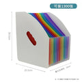 13 Layer A4 File Tray Rainbow File Folder Classification Retractable Organ Expanding Package Large Capacity Desk Organizer