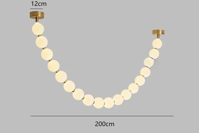 Nordic Magic Bean Pendant Lamp Indoor Decor Led Ceiling Lamp for Living Room Kitchen Hotel Hall Dine Beads LED Hanging Lamp