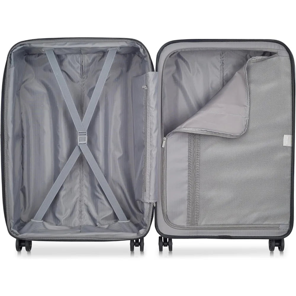 paris helium aero expandable spinner luggage, latte, medium 24 inch