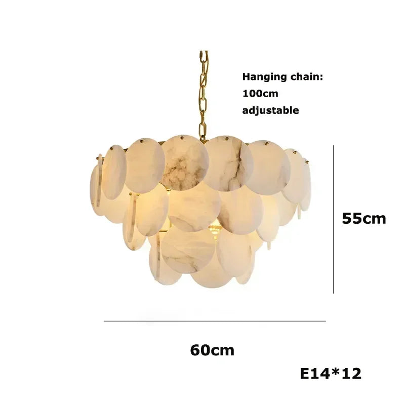 Modern Natural Marble Living Room Chandeliers For Kitchen Island Pendant Lamps Dinning Room Bedroom Indoor Decor Lustre Fixtures