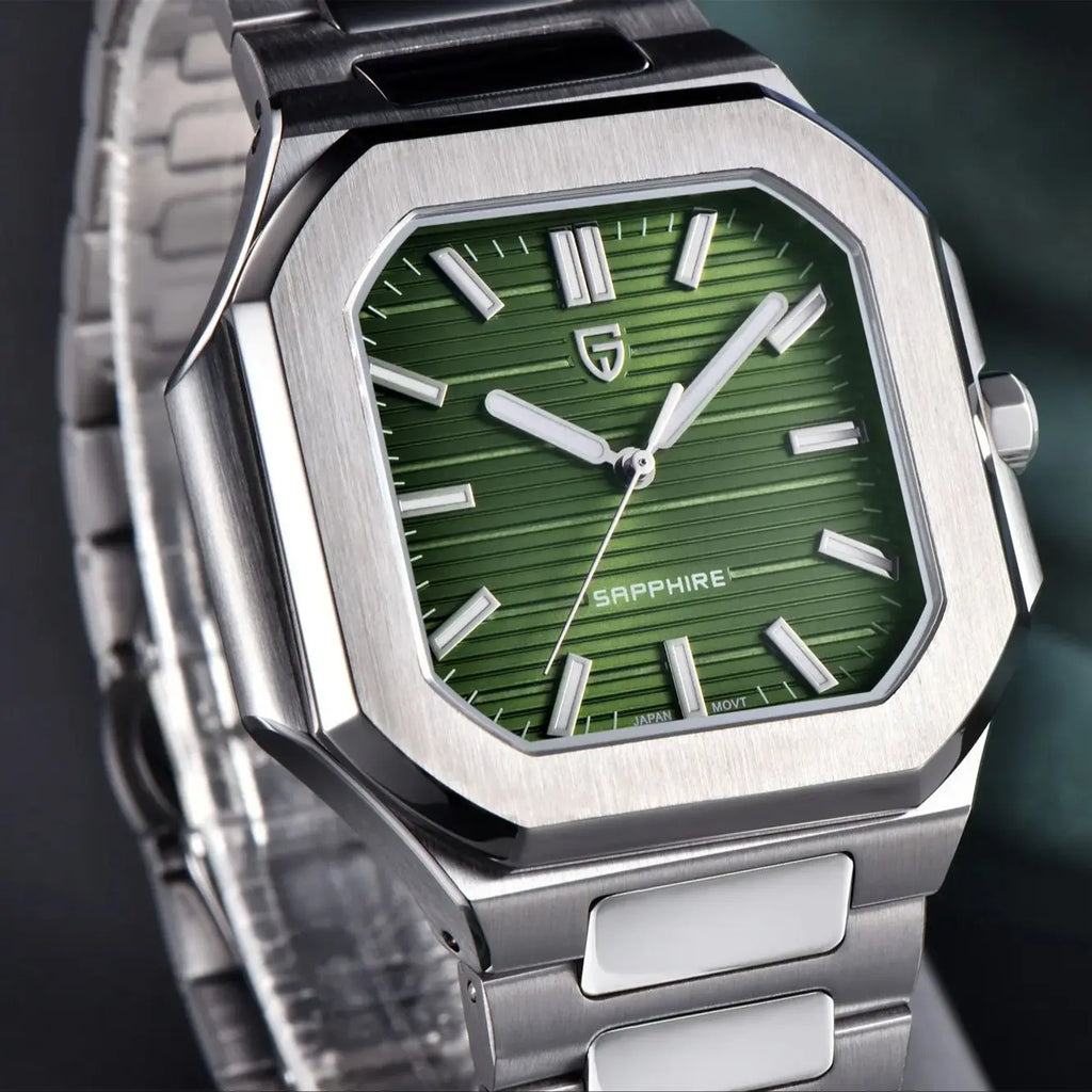 PAGANI DESIGN 2025 New Men's Quartz Wristwatches TMI VH31 37MM 10Bar Waterproof 316L Luxury Stainless Steel Sapphire Men's Watch