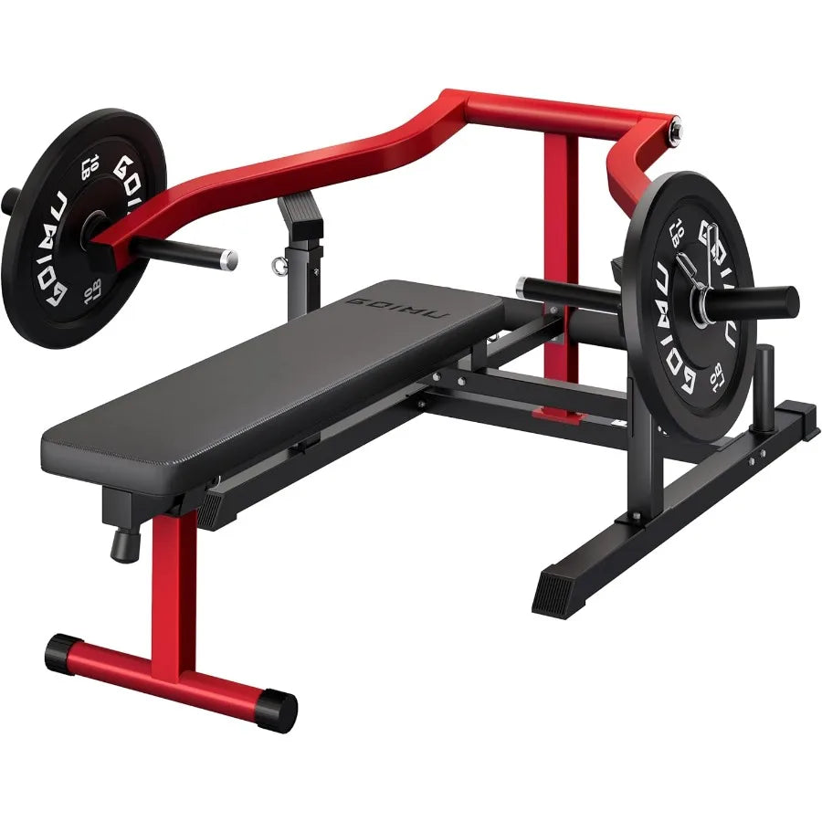 Chest Press Machine Z1PRO Weight Bench Press Machine with Independent Arms Adjustable Flat Incline Bench Press for Chest AB Wor