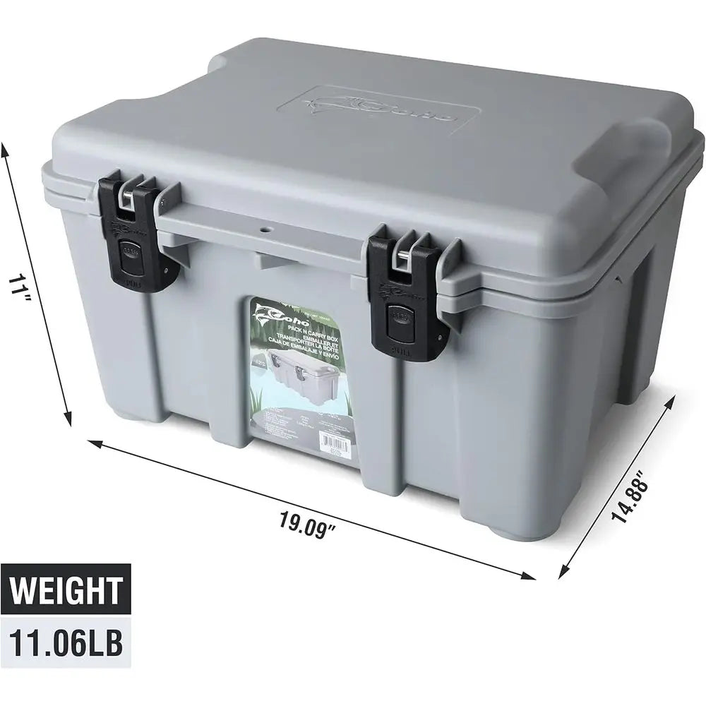 IP67 Waterproof Pack and Carry Box, Waterproof Hard Case with Heavy duty latches and Removable lid storage, Heavy duty Tool box