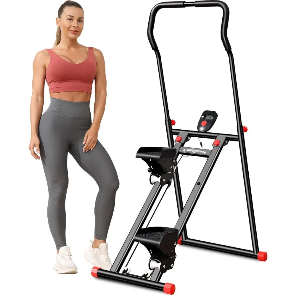 Vertical Climbing Machine for Home Fitness: Full-Body Workout and Cardiovascular Exercise Equipment