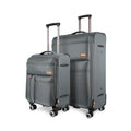 2 Piece Luggage Set Upright 360° Spinner Softshell Lightweight Luggage Wear-Resistant Rolling Travel Bag 20in+26in/20in+30in