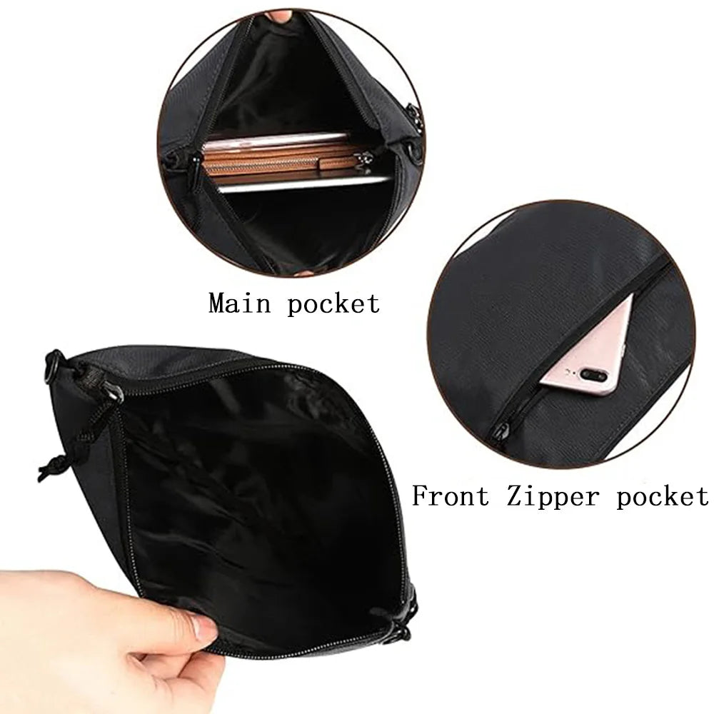 newNylon Chest Pack Cellphone Pouch Crossbody Bag Shoulder Bag Messenger Bag Outdoor Sports Bag Casual Running Cycling Sling Bag