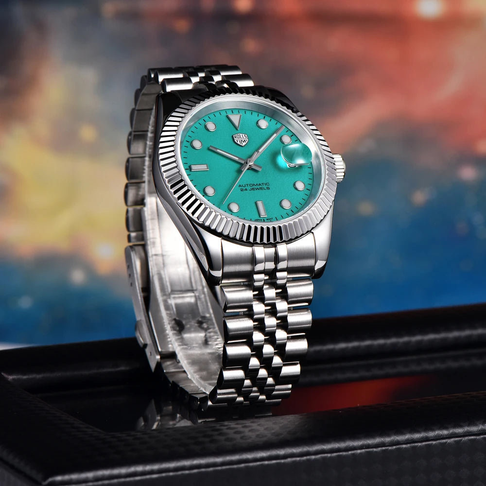 RollsTimi 2025 New Men's Watches Top Luxury Mechanical Automatic Watch For Men AR Sapphire Super Luminous Waterproof Clock Gift