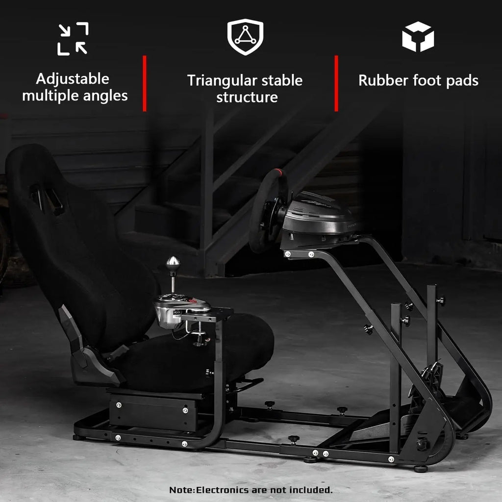 G29 Racing Simulator Cockpit with Seat Fit for Logitech/Thrustmaster/Fanatec G25 G27 G923 T150,Steering Wheel Cockpit