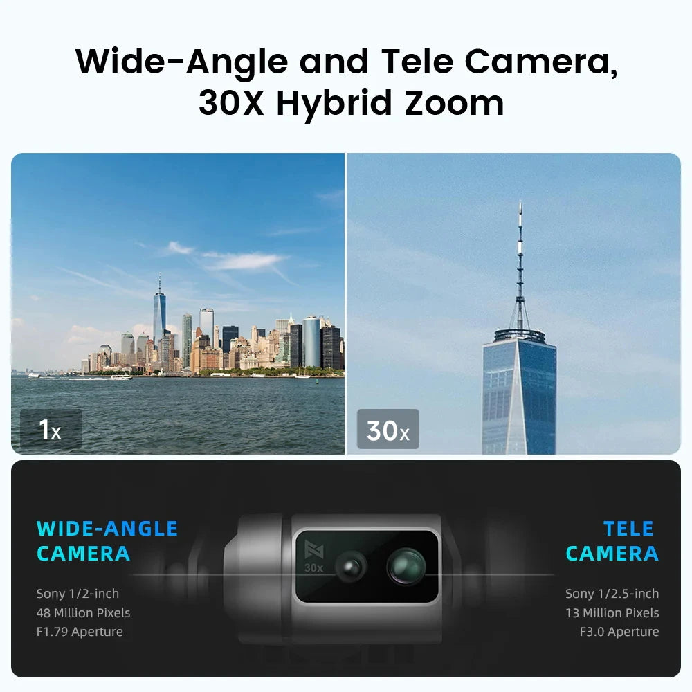 NEWEST FIMI X8 TELE MAX Drones 4K Professional HDR 48MP 3-Axis Gimbal Camera Drones GPS 20KM RC Quadcopter 2025