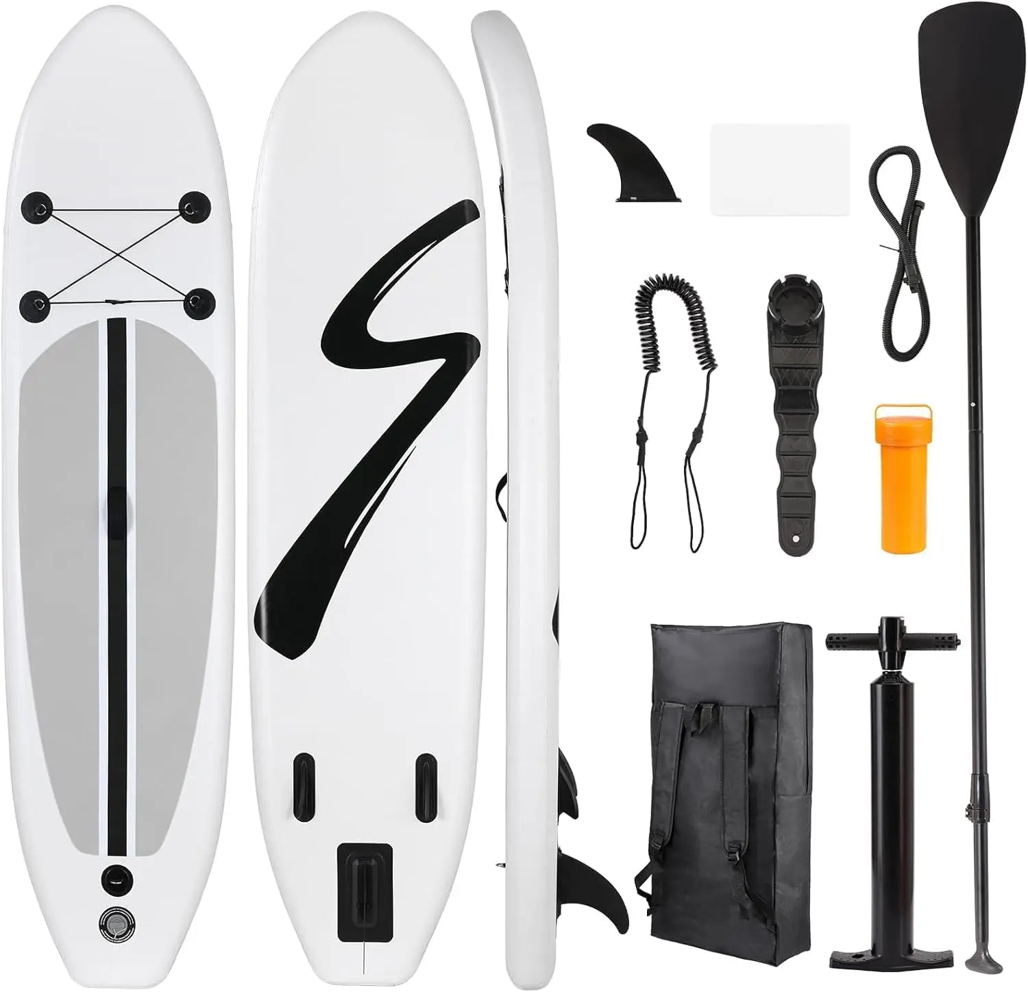Streakboard® 10/11ft Inflatable Stand Up Paddle Board  Non-Slip Deck W/ Complete Kit 6'' Thick Sub Board Paddle Surf Hinchable