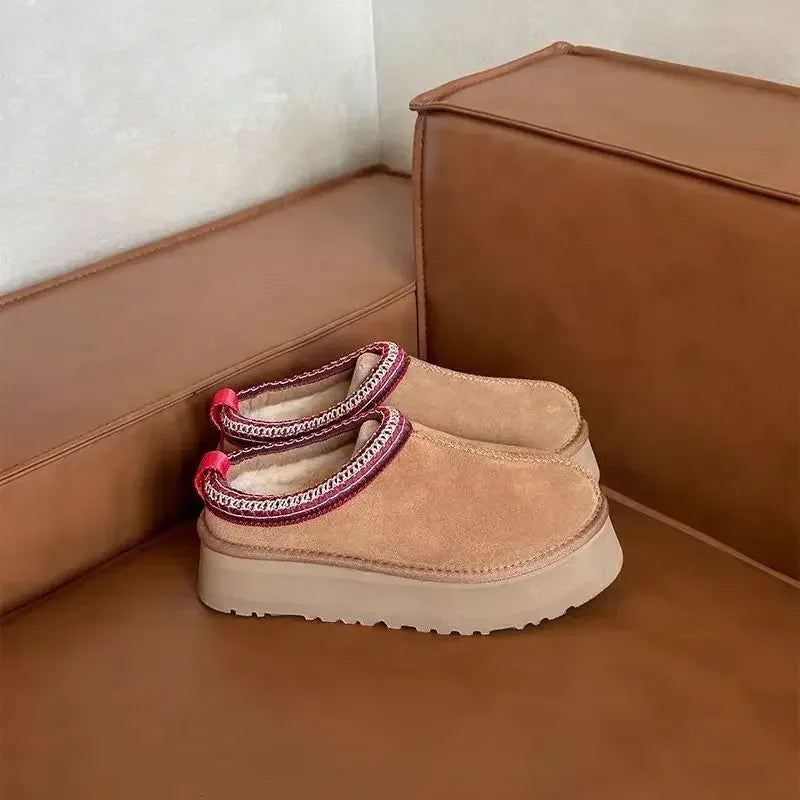 2026 New Classic Ultra Mini Platform Boots Leather Suede Wool Comfort Winter Womens Fur Slippers K98 ‮34-53 SeziS UggS