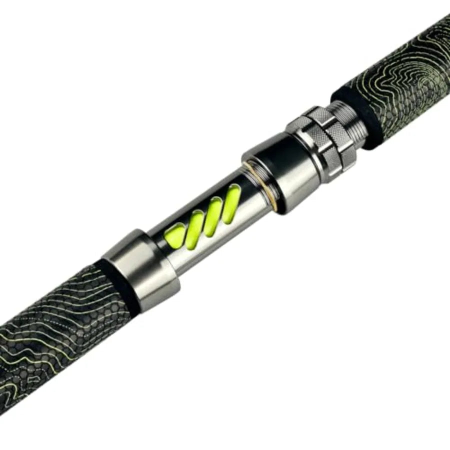 1 Piece 7' Glow with Black Light Monster Catfishing Casting Rod for Heavy Duty Fishing in Dark Waters Medium Power Rod with Enh