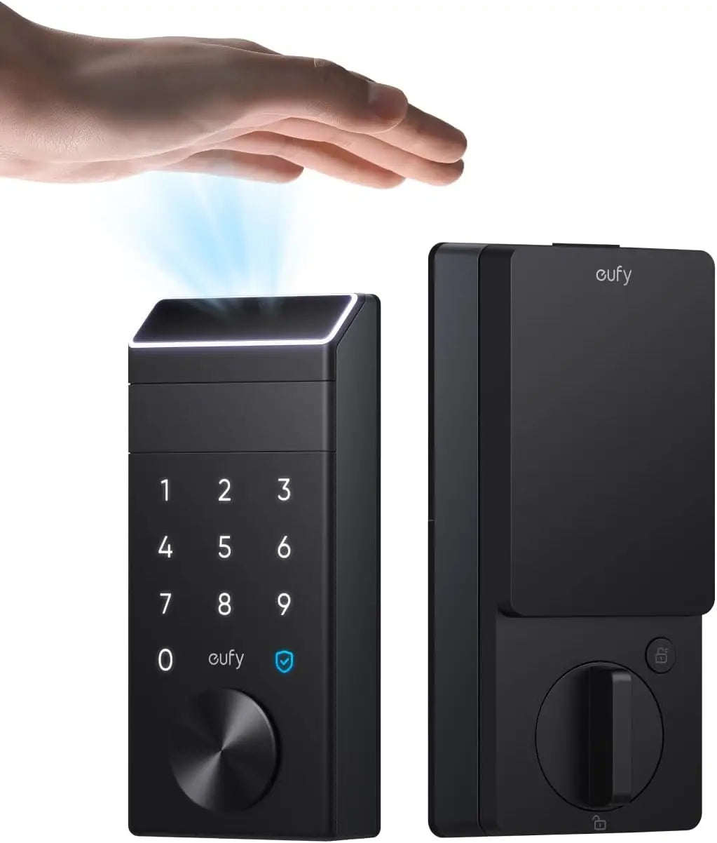Smart Lock with Palm Vein Recognition - Keyless Entry, Wi-Fi Control, Auto Lock, Voice Control, IP65 Waterproof