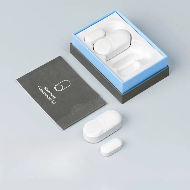 Smart Sensor for Doors & Windows 2 Pack - Wifi Contact Sensor for Home Security, Energy Savings - Compatible Smart Thermostats